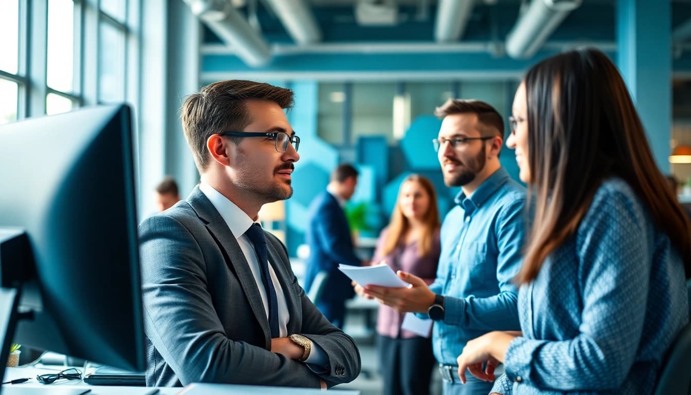 Headhunter IT engagiert in einer professionellen Beratung zur Rekrutierung von Talenten.