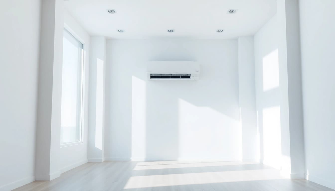 Installieren Sie eine Klimaanlage für ein angenehmes Raumklima mit diesem modernen Gerät.
