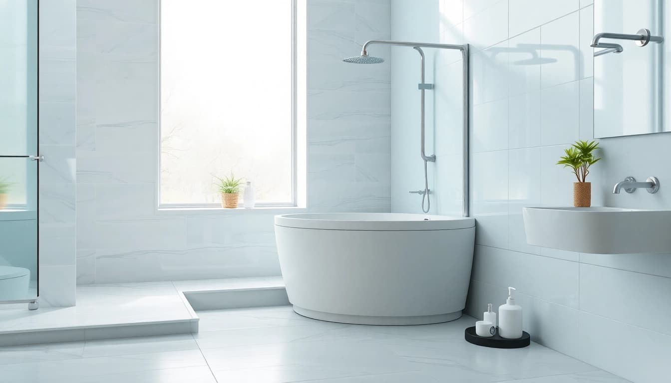 Schöne duschkabine 90x90 komplett in modernem Badezimmer, elegant und einladend gestaltet.