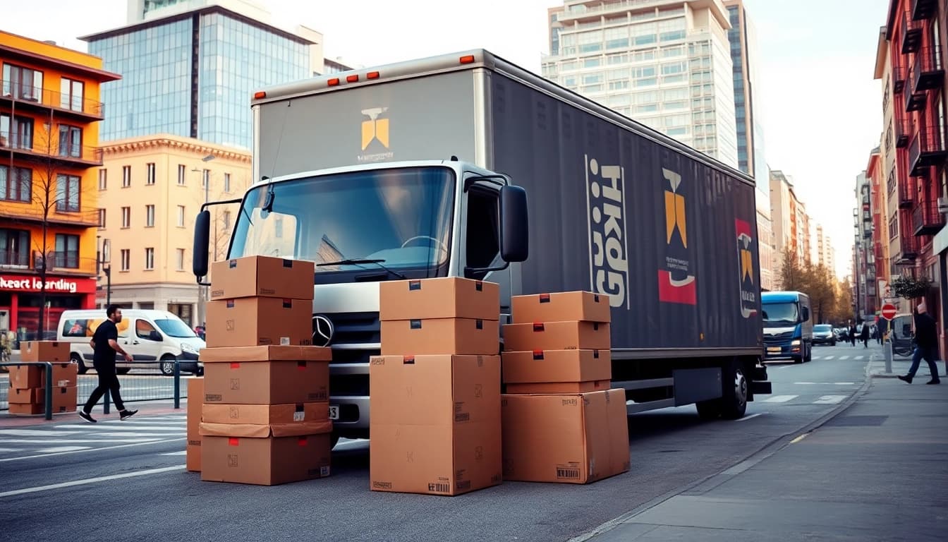 Umzugsunternehmen Ludwigshafen transportieren Umzugsgut effizient mit einem professionellen Moving Truck.