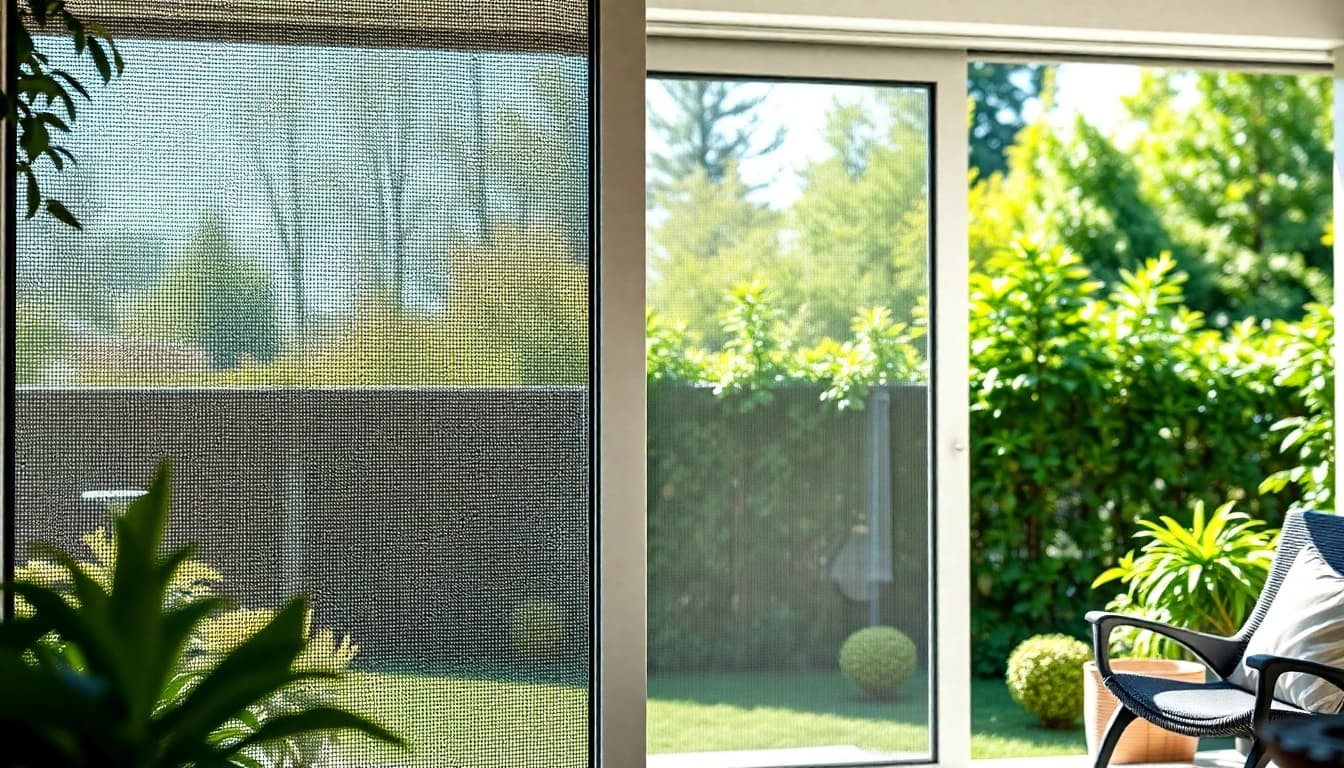 Effektiv terrassentüren fliegengitter in modernen Designs bietet optimalen Insektenschutz.