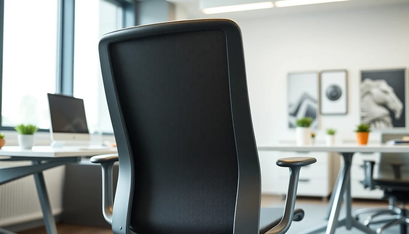 Herman Miller Aeron zeigt ergonomisches Design in einem modernen Büro mit klaren Linien.