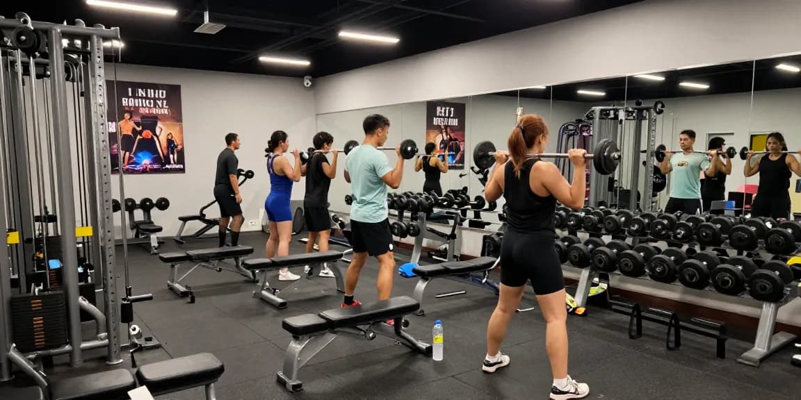 Akra Labs Steroid Shop mit Athleten im Fitnessstudio, die Gewichte heben und eine motivierende Atmosphäre schaffen.