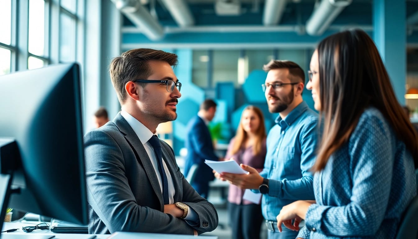 Headhunter IT engagiert in einer professionellen Beratung zur Rekrutierung von Talenten.