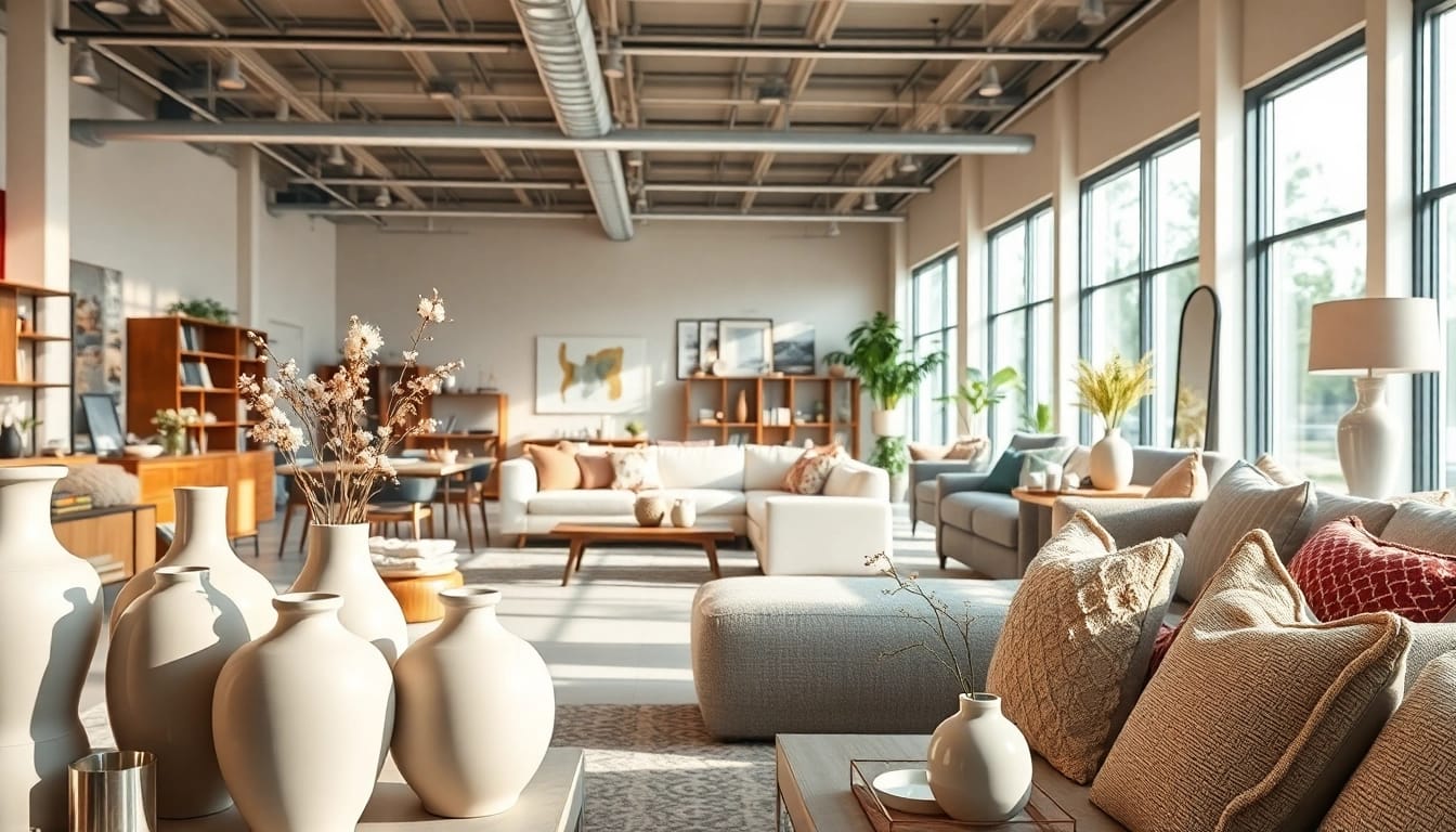 Möbelzubehör Lieferant präsentiert stilvolle Möbelaccessoires in einer modernen Umgebung.
