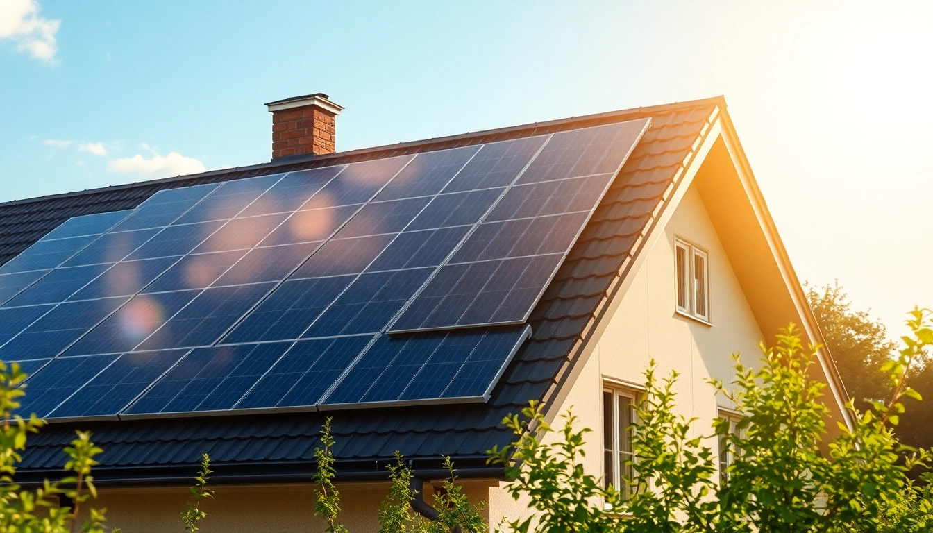 Vergleichen Sie Solaranlagen mit einer modernen Sonnenkollektor-Installation auf einem Zuhause, um die beste Solarstromanlage kaufen.