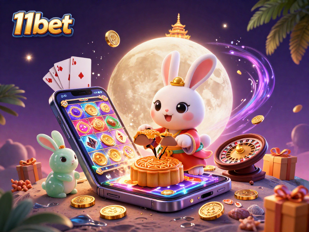 Join the excitement at 11bet with vibrant gaming elements and friendly characters.
