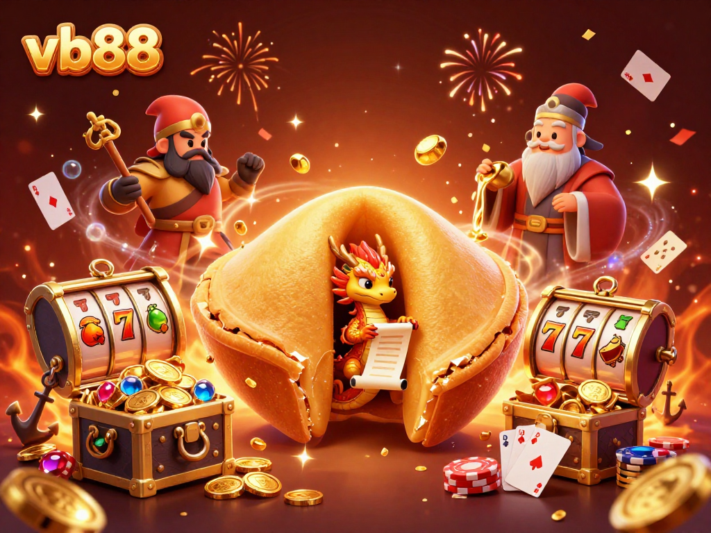 Experience winning moments at vb88 with vibrant casino symbols and characters in action.