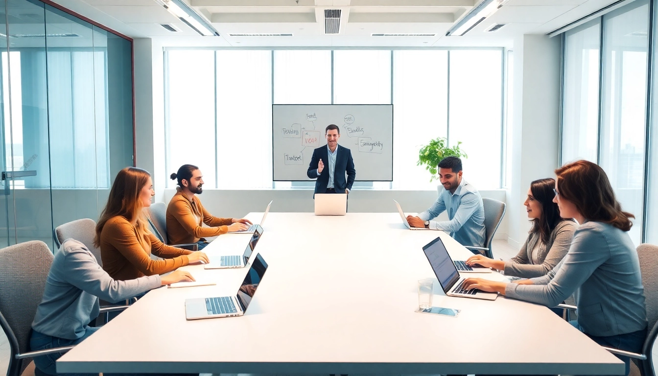Erforschen Sie Strategien, um effektive Vertriebsmitarbeiter finden in einem modernen Teammeeting.