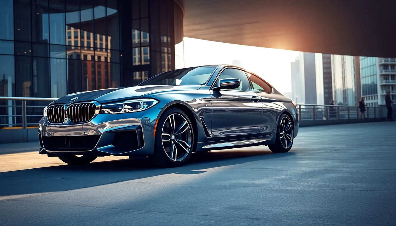 BMW kaufen: Eleganter BMW in urbaner Umgebung mit_detailreicher Design.