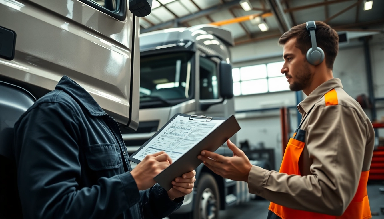 Lkw Gutachten Augsburg durch einen Fachtechniker in einer Werkstatt.