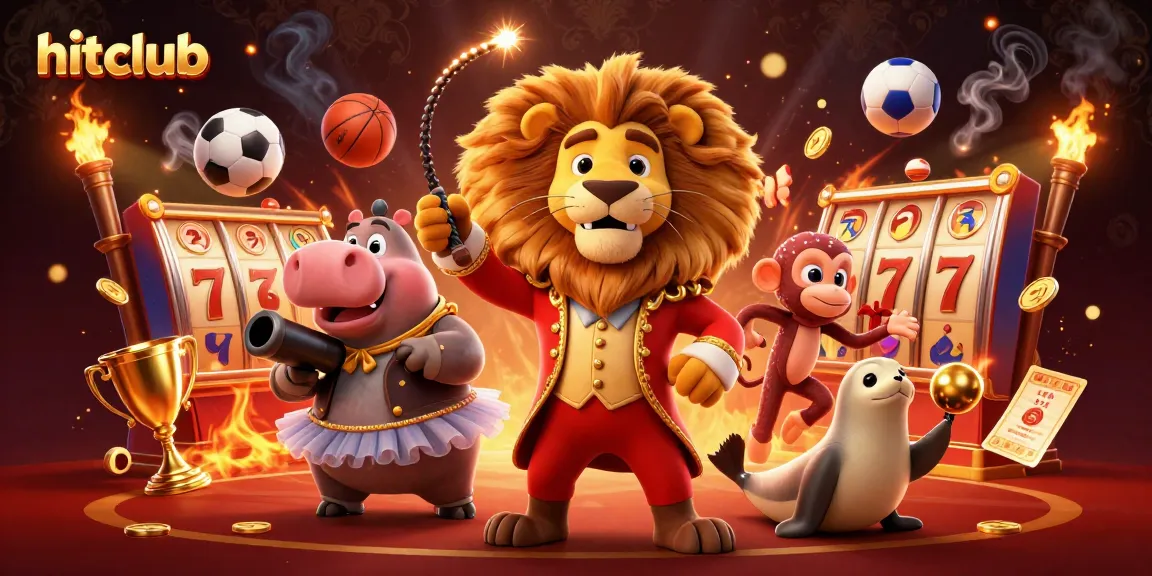 hitclub players win big with vibrant characters in a dynamic gambling scene featuring slots and casino elements