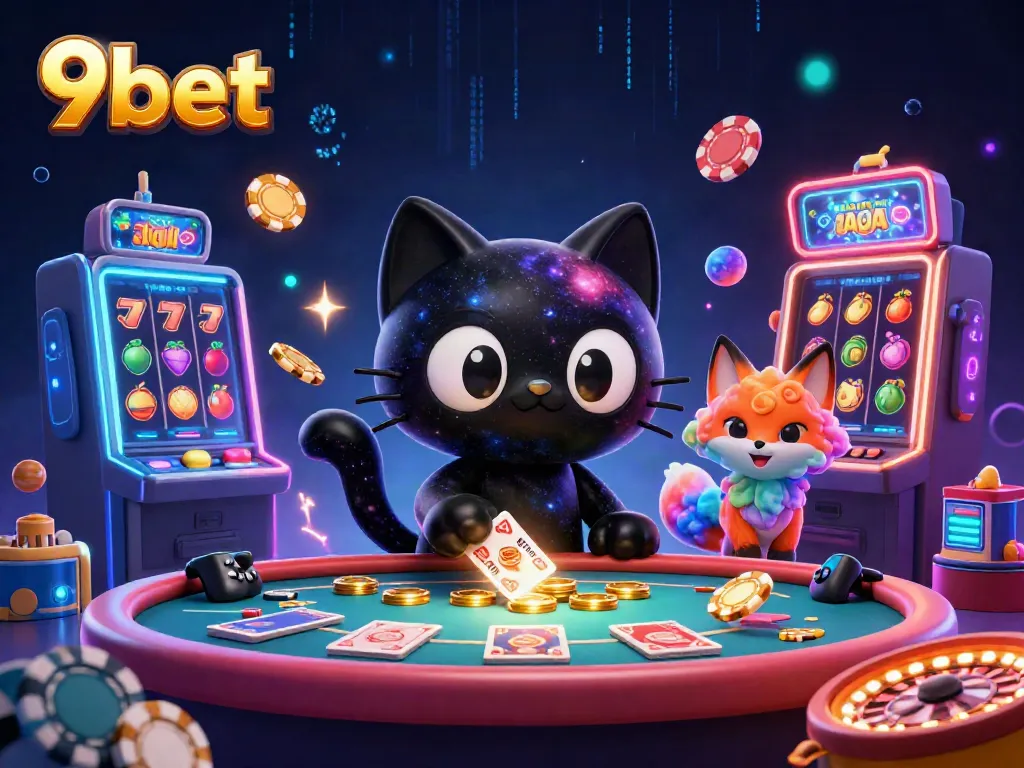 Experience thrilling casino action with the 9bet cosmic game scene featuring a black hole cat.
