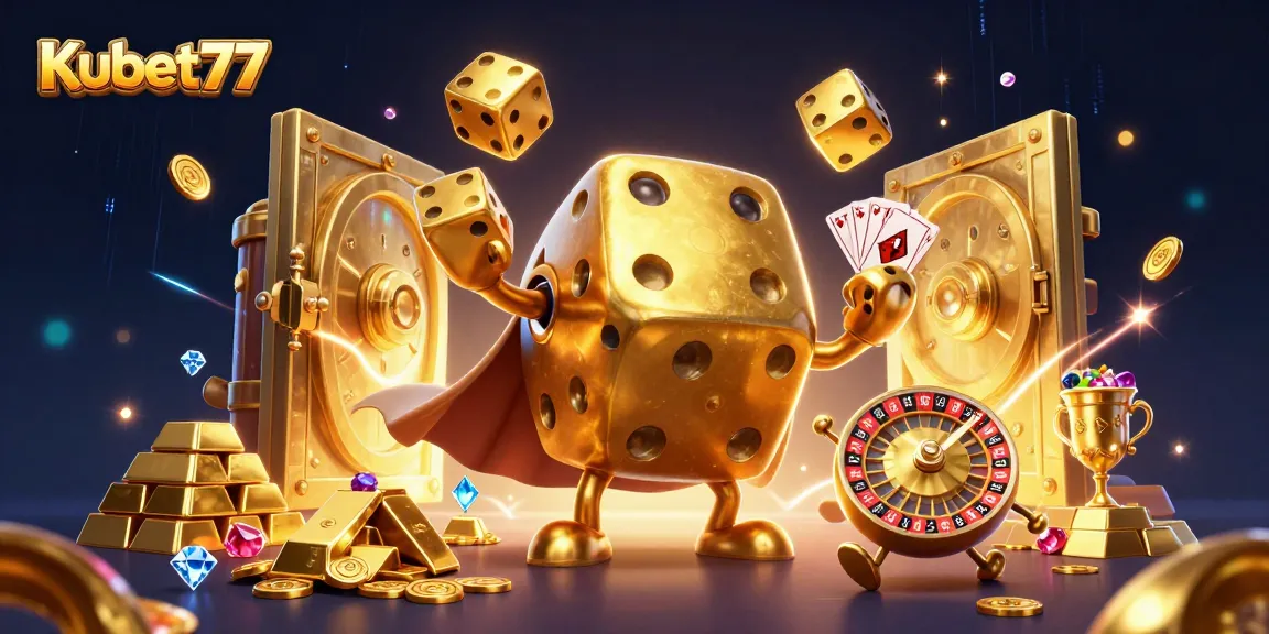 Engage in exciting gaming action with Kubet77 featuring golden dice golem and treasures galore.