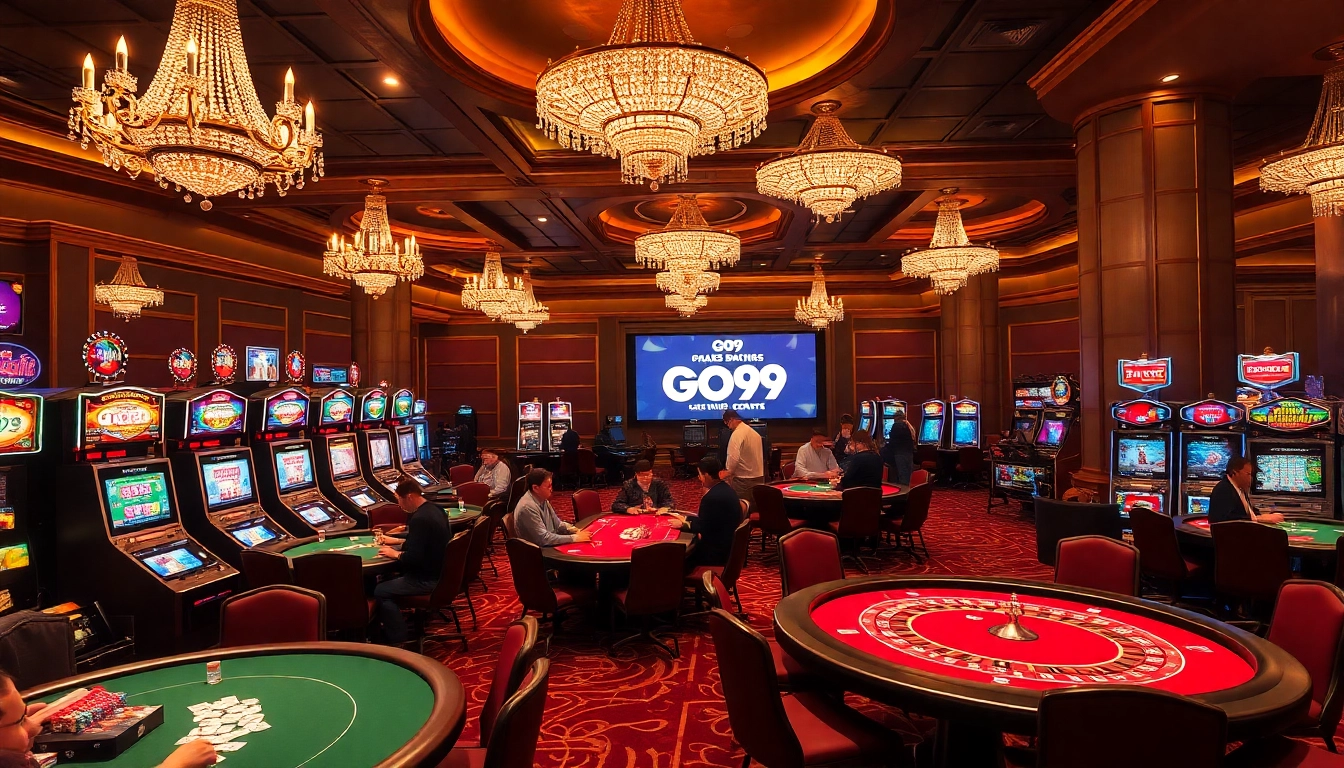 Experience the thrilling action at Go99 casino with vibrant slot machines and high-stakes tables.