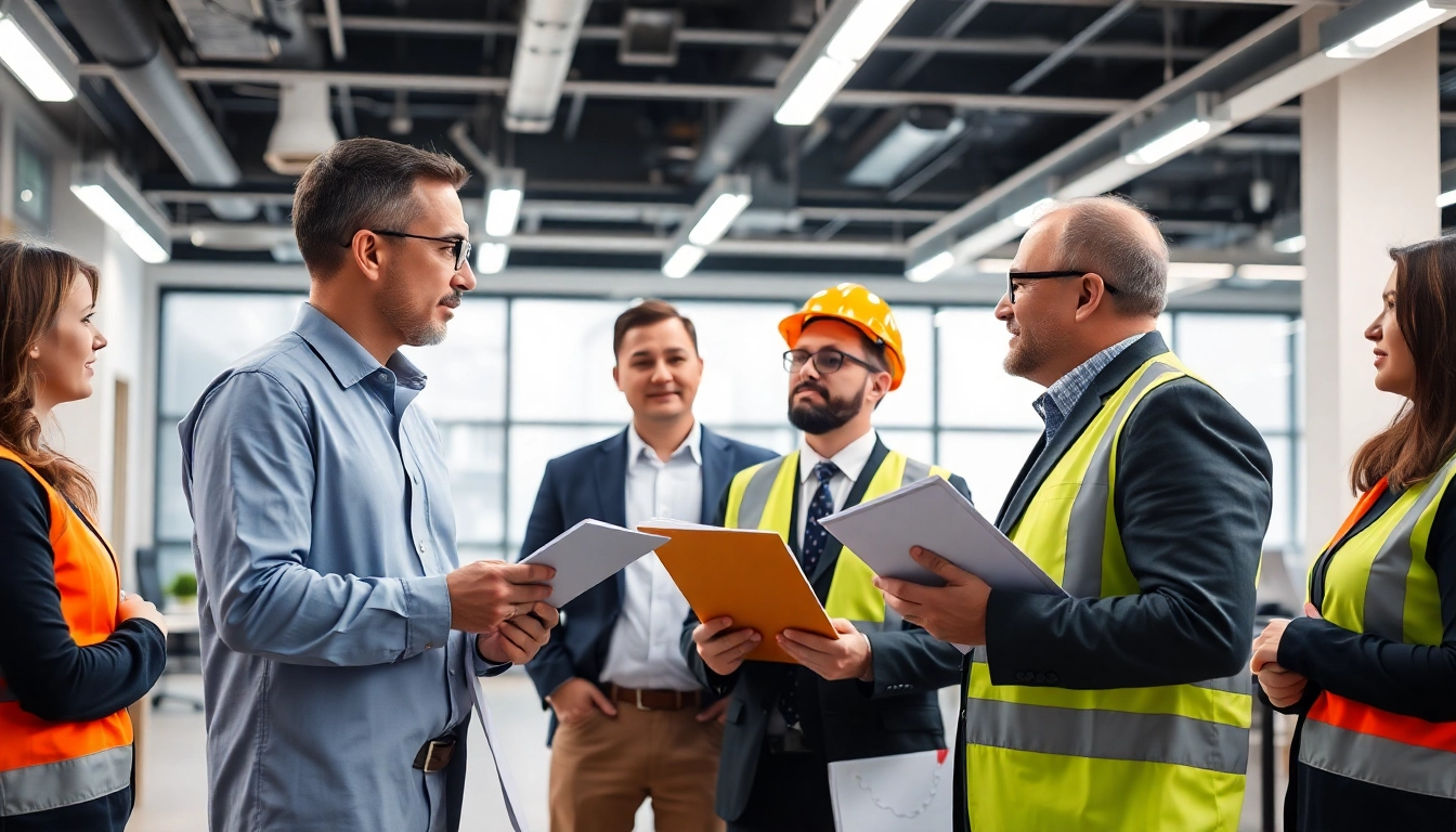 Beratung durch eine externe Fachkraft für Arbeitssicherheit im modernen Büro für Arbeitsschutz.