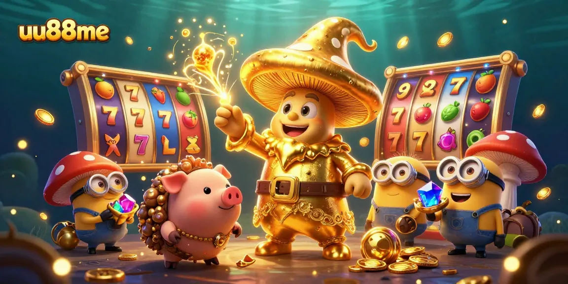 Experience thrilling jackpot excitement with uu88me's magical casino adventure scene.