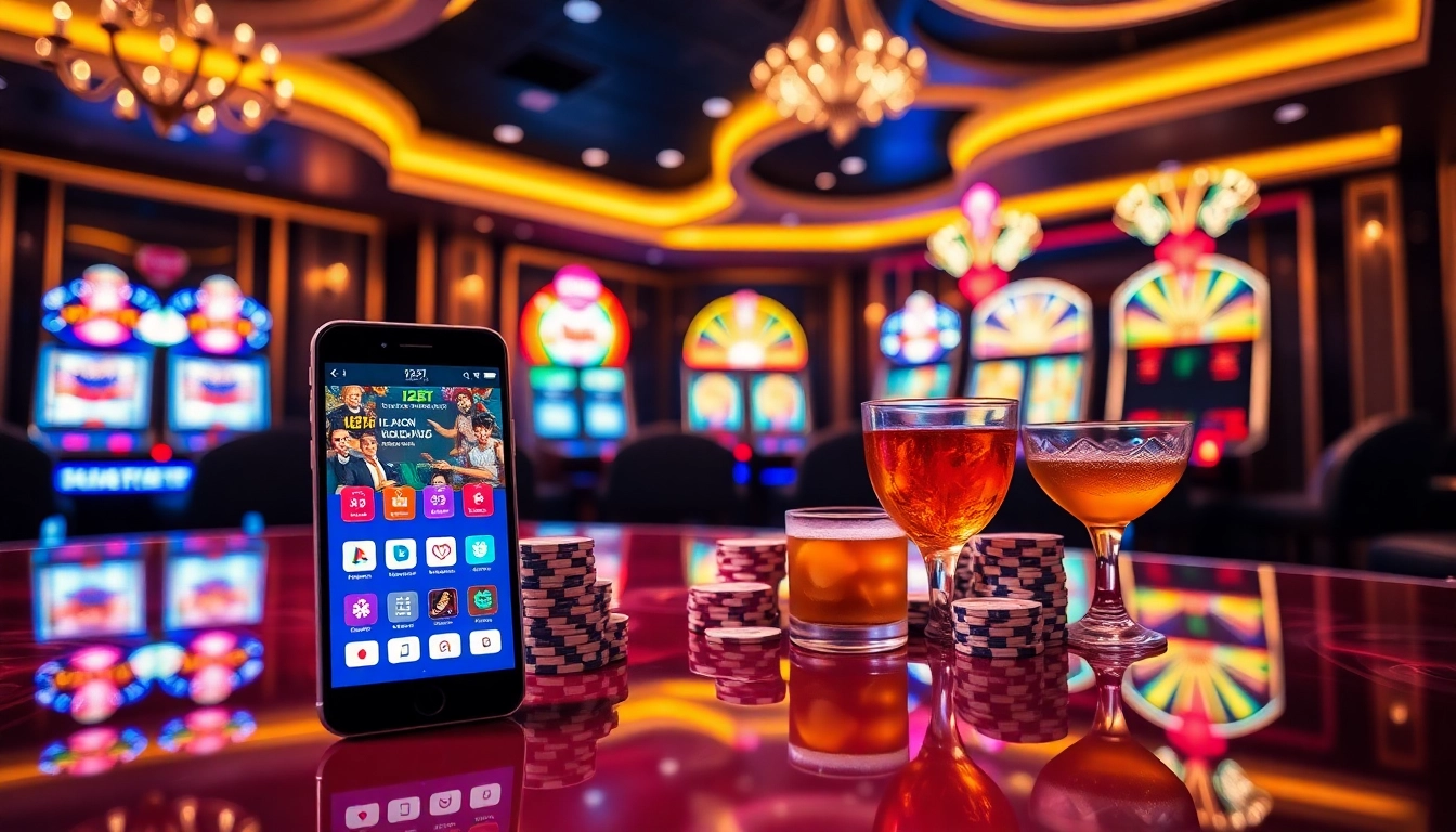 Experience the thrill of online gambling with link 12bet, featuring vibrant casino visuals and engaging gaming elements.