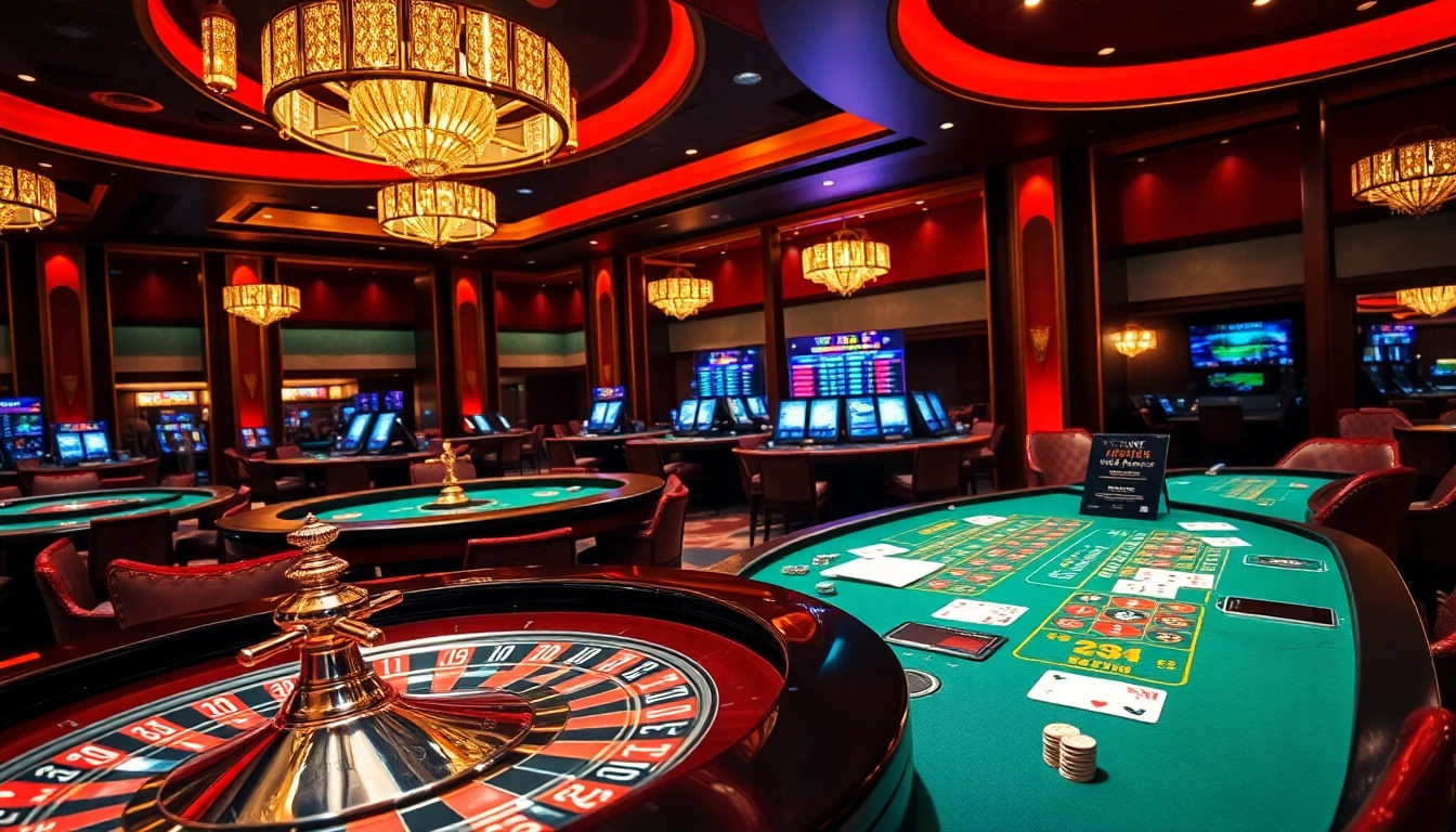 Engaged gamblers strategizing at a 7m luxury casino table with vibrant chips and cards.