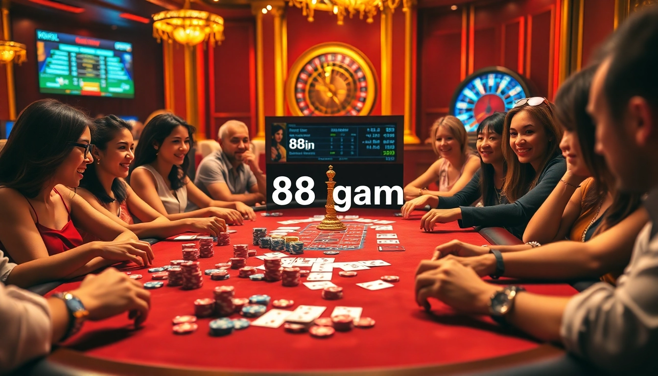 Players strategizing at a poker table while enjoying the excitement of 88i game.