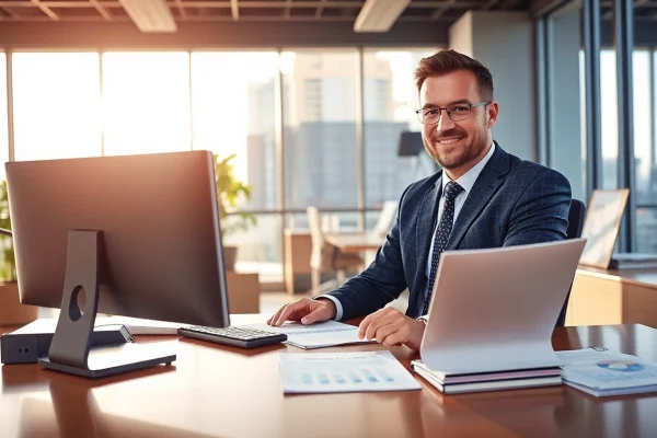 Headhunter Schweiz in a modern office environment, showcasing talent acquisition professionalism.