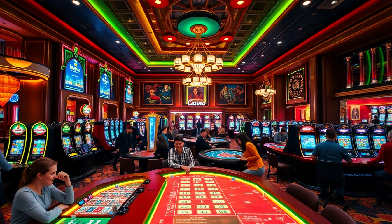 Játssz az online kaszinó izgalmas játékain, élvezd a színes világítást.