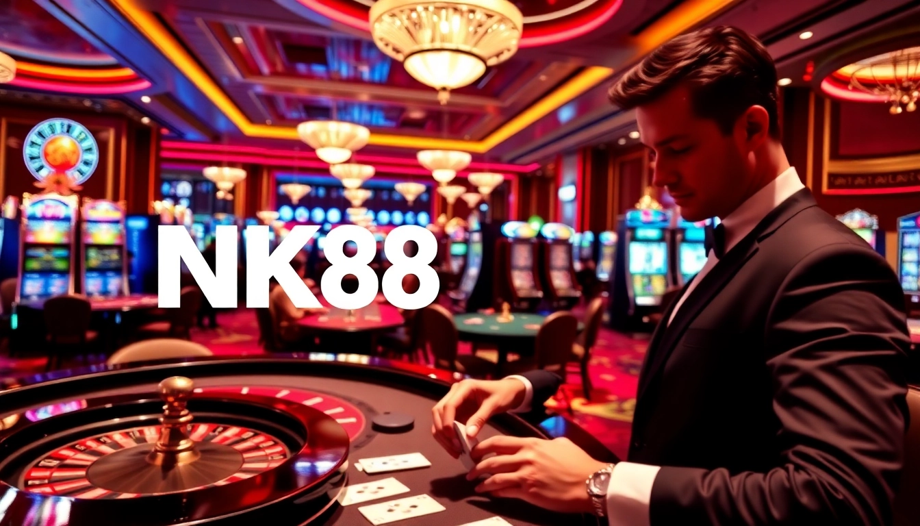 Experience the thrill of gambling at NK88 with vibrant casino games and luxury settings.