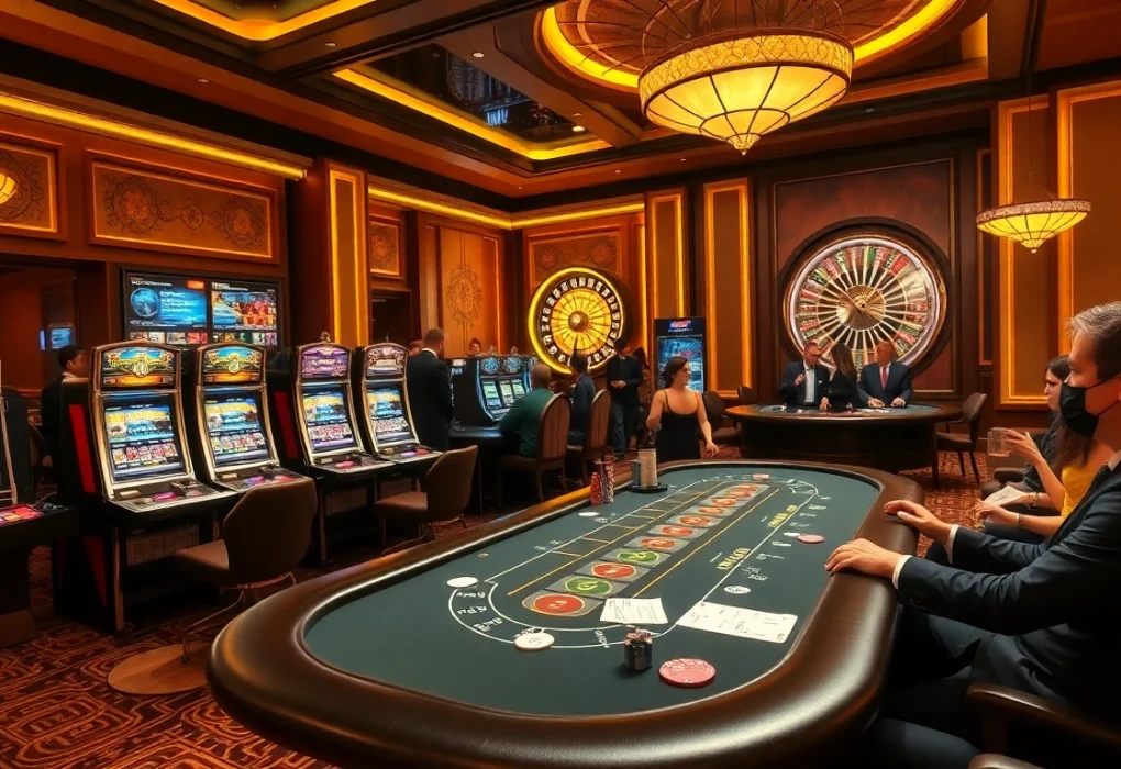 Engage in thrilling gameplay at 789P Casino with lively tables and vibrant slot machines.