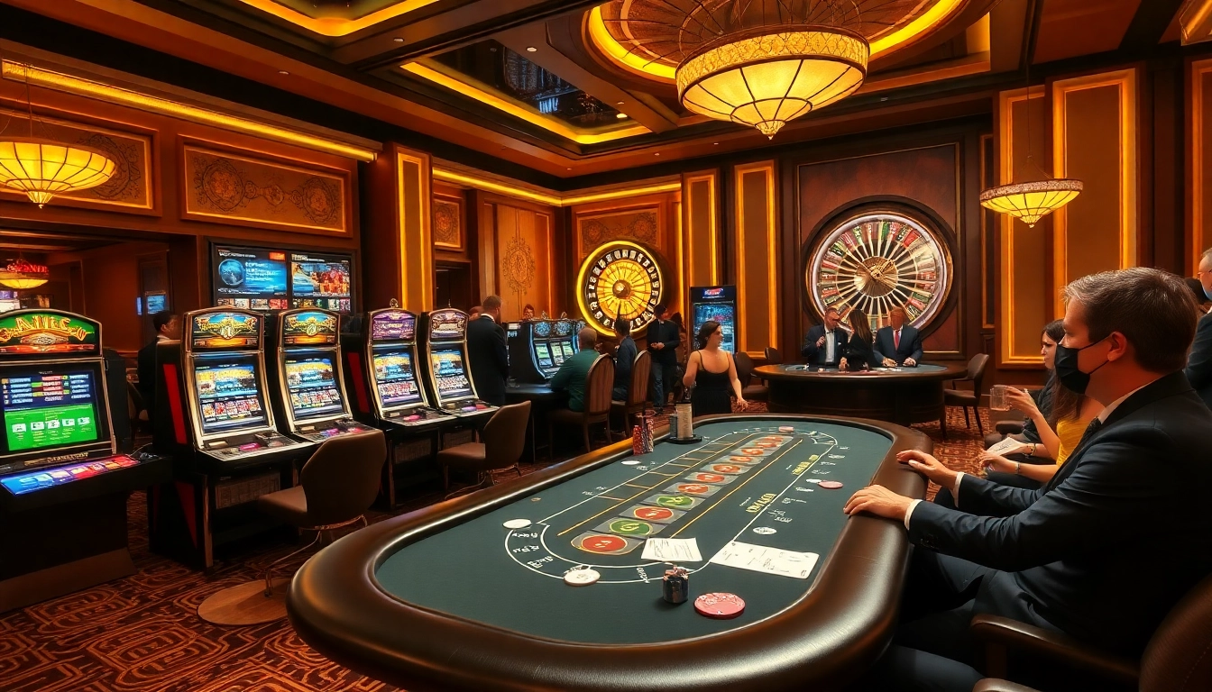 Engage in thrilling gameplay at 789P Casino with lively tables and vibrant slot machines.