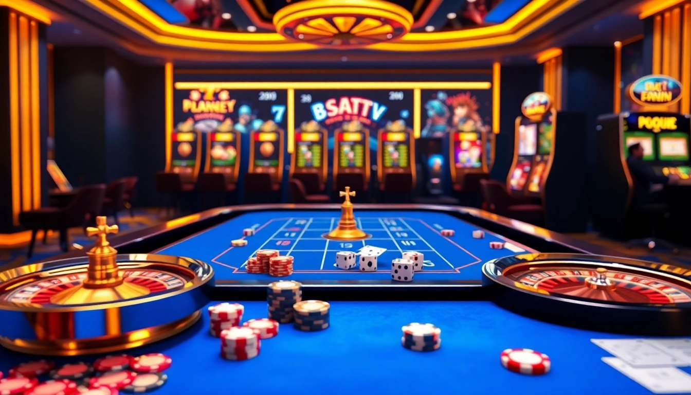 Engaging users with Nhà cái S8's luxurious online gambling experience featuring poker and slot machines.