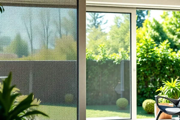 Effektiv terrassentüren fliegengitter in modernen Designs bietet optimalen Insektenschutz.