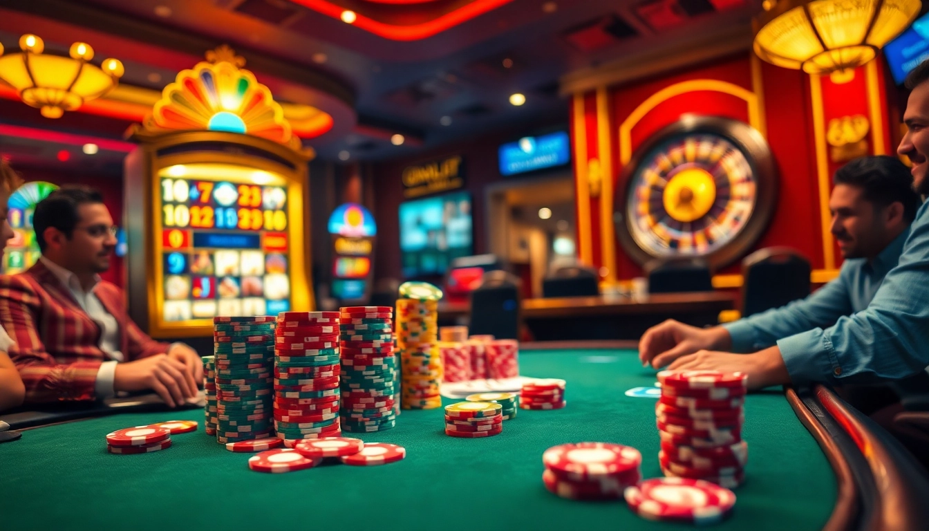 Engaged players at a luxury poker table, highlighting gaming excitement at https://e2bet-games.org.