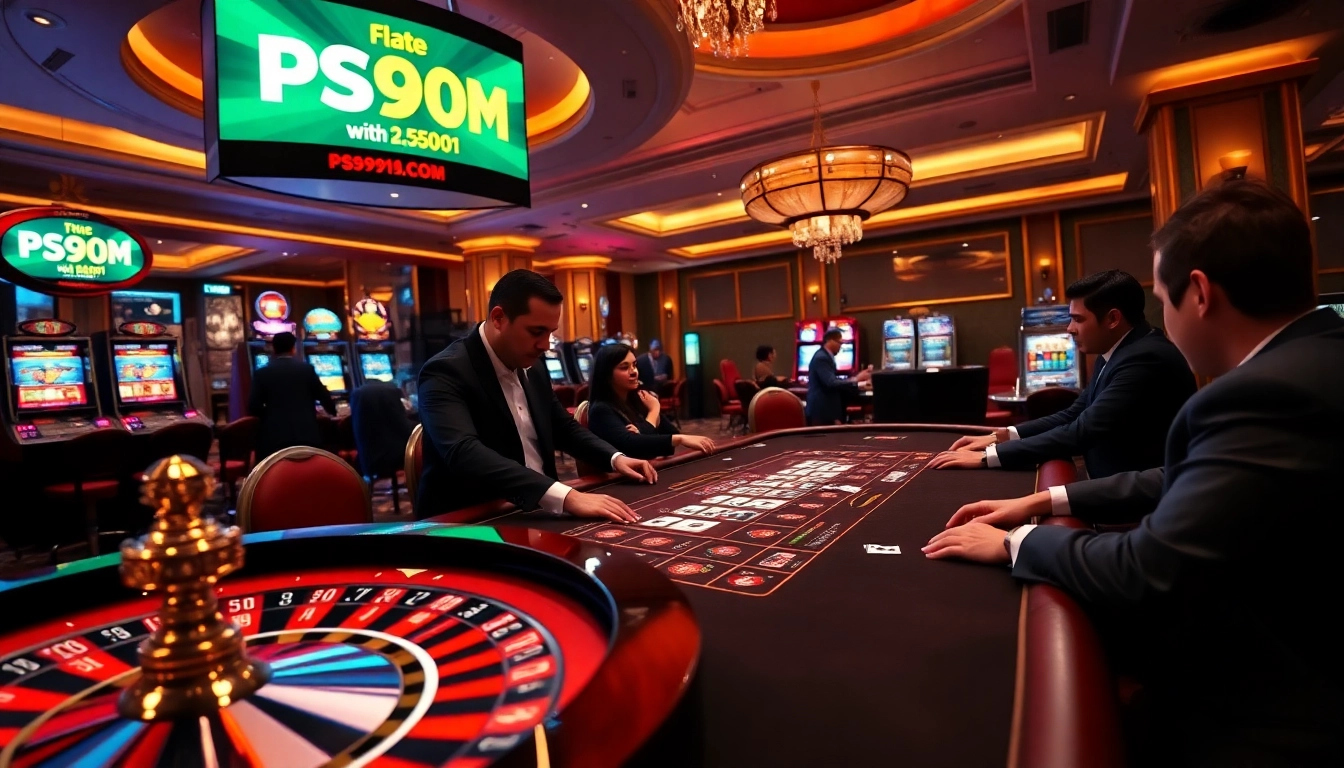 Experience the excitement of professional gaming at PS99 COM with vibrant casino visuals.